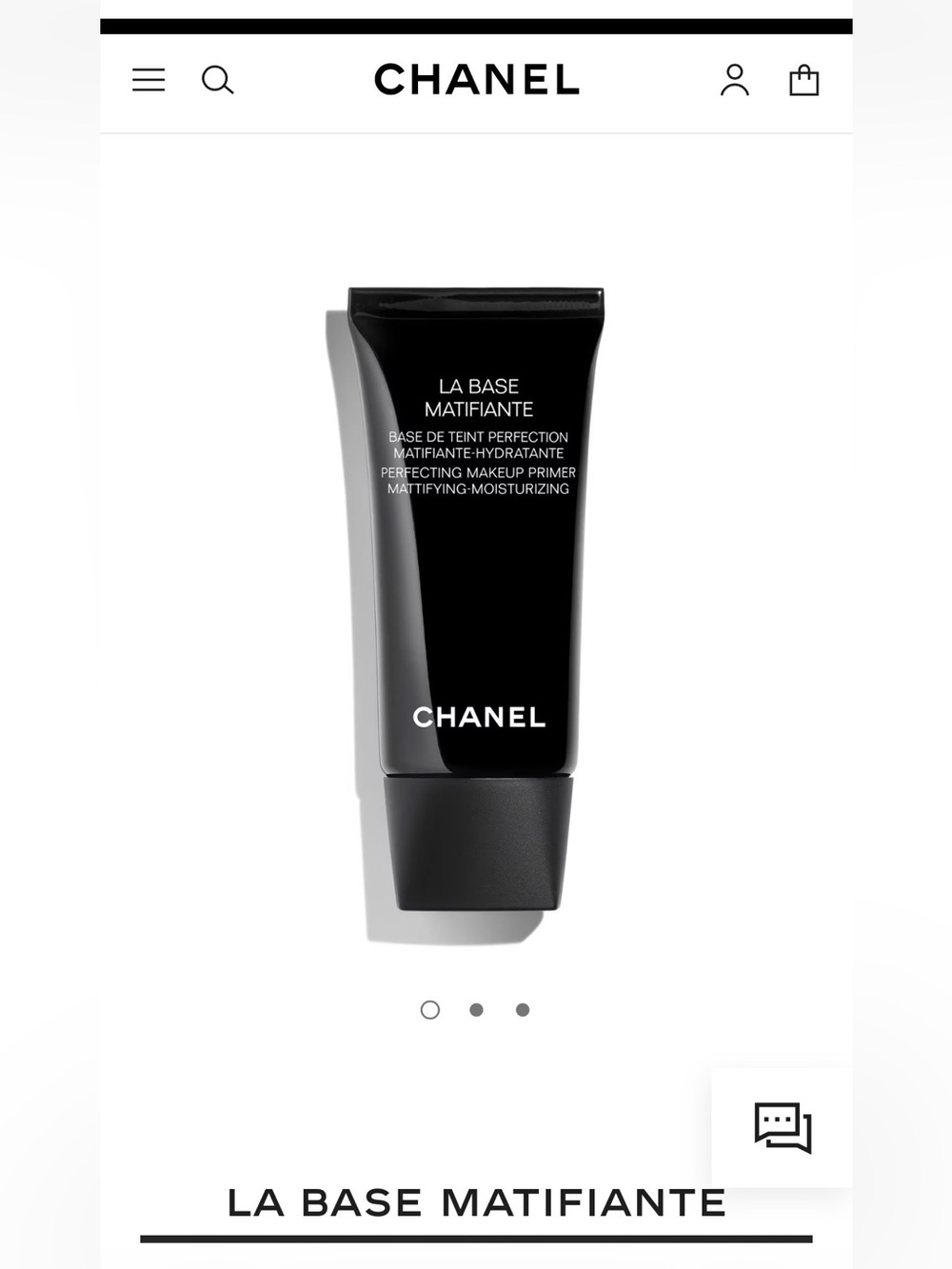 CHANEL La Base Matifiante Primer — New & Unopened